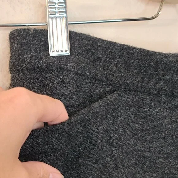 Gap Womens Skirt Size 1 Gray Wool Blend Mini A-line Casual Work Office Career - Picture 3 of 12